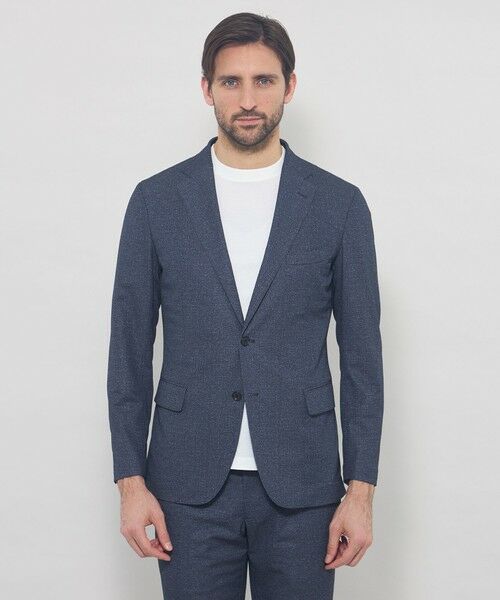 MACKINTOSH LONDON(MENS) / マッキントッシュ ロンドン 　メンズ ノーカラージャケット | 【BREASY JACKET】トリコットプリントセットアップジャケット | 詳細3