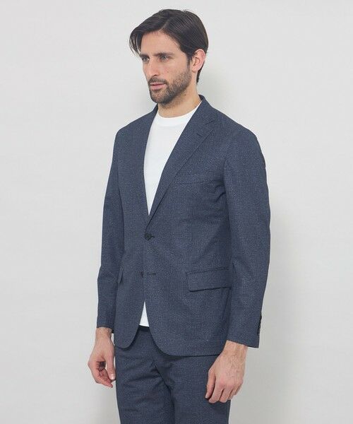 MACKINTOSH LONDON(MENS) / マッキントッシュ ロンドン 　メンズ ノーカラージャケット | 【BREASY JACKET】トリコットプリントセットアップジャケット | 詳細4