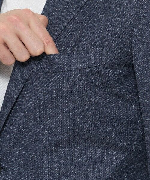 MACKINTOSH LONDON(MENS) / マッキントッシュ ロンドン 　メンズ ノーカラージャケット | 【BREASY JACKET】トリコットプリントセットアップジャケット | 詳細6