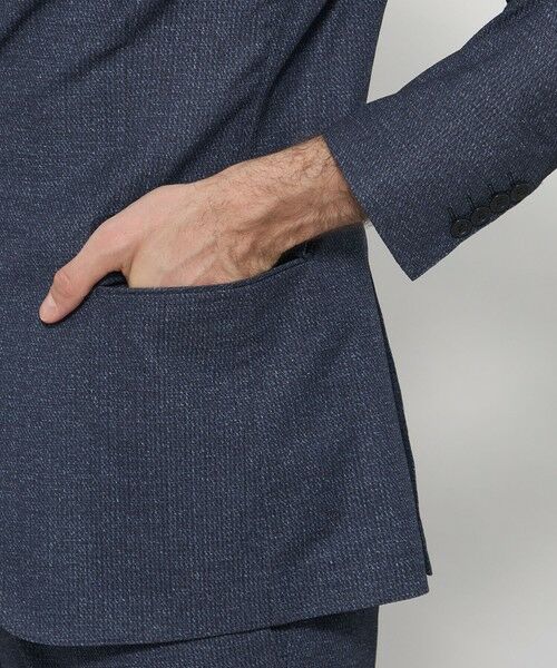 MACKINTOSH LONDON(MENS) / マッキントッシュ ロンドン 　メンズ ノーカラージャケット | 【BREASY JACKET】トリコットプリントセットアップジャケット | 詳細7