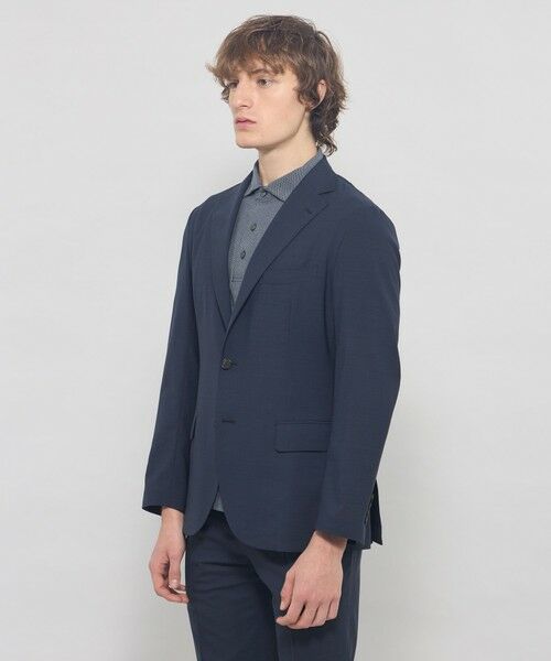 MACKINTOSH LONDON(MENS) / マッキントッシュ ロンドン 　メンズ ノーカラージャケット | 【LEON掲載】【BREASY JACKET】super light weight セットアップジャケット | 詳細4