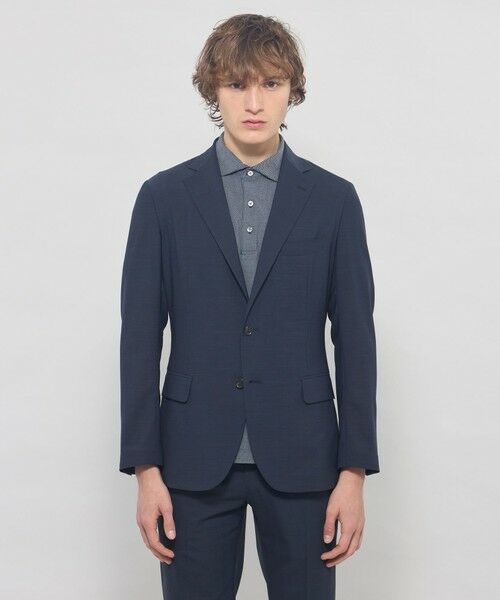 MACKINTOSH LONDON(MENS) / マッキントッシュ ロンドン 　メンズ ノーカラージャケット | 【LEON掲載】【BREASY JACKET】super light weight セットアップジャケット | 詳細3