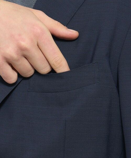 MACKINTOSH LONDON(MENS) / マッキントッシュ ロンドン 　メンズ ノーカラージャケット | 【LEON掲載】【BREASY JACKET】super light weight セットアップジャケット | 詳細6