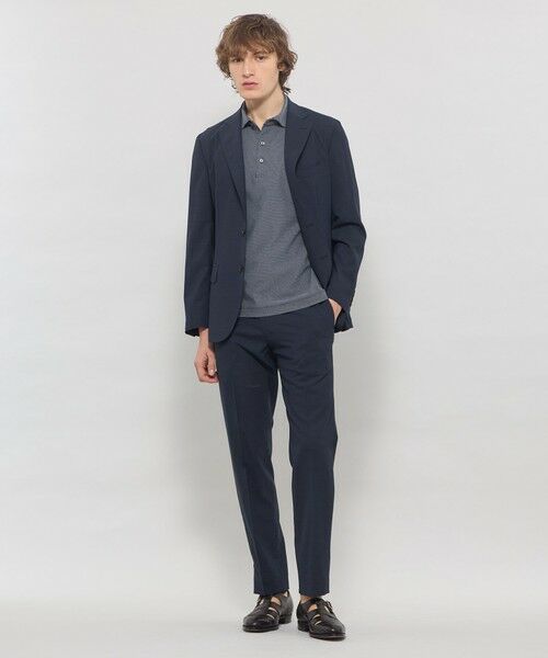 MACKINTOSH LONDON(MENS) / マッキントッシュ ロンドン 　メンズ ノーカラージャケット | 【LEON掲載】【BREASY JACKET】super light weight セットアップジャケット | 詳細1