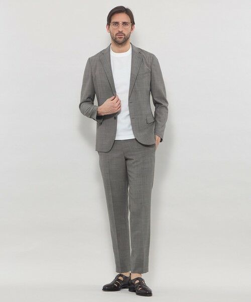 MACKINTOSH LONDON(MENS) / マッキントッシュ ロンドン 　メンズ ノーカラージャケット | 【LEON掲載】【BREASY JACKET】super light weight セットアップジャケット | 詳細2