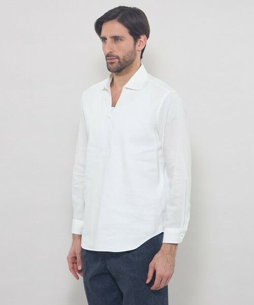 MACKINTOSH LONDON(MENS) / マッキントッシュ ロンドン 　メンズ シャツ・ブラウス | ストレッチリネンカプリシャツ | 詳細5