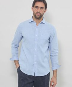 MACKINTOSH LONDON(MENS) / マッキントッシュ ロンドン 　メンズ シャツ・ブラウス | ストレッチリネンワイドカラーシャツ