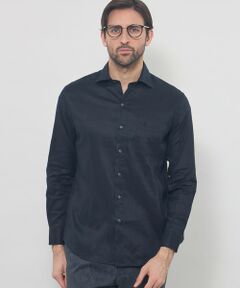 MACKINTOSH LONDON(MENS) / マッキントッシュ ロンドン 　メンズ シャツ・ブラウス | ストレッチリネンワイドカラーシャツ