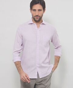 MACKINTOSH LONDON(MENS) / マッキントッシュ ロンドン 　メンズ シャツ・ブラウス | ストレッチリネンワイドカラーシャツ