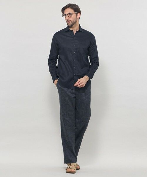 MACKINTOSH LONDON(MENS) / マッキントッシュ ロンドン メンズ シャツ・ブラウス | ストレッチリネンワイドカラーシャツ | 詳細3