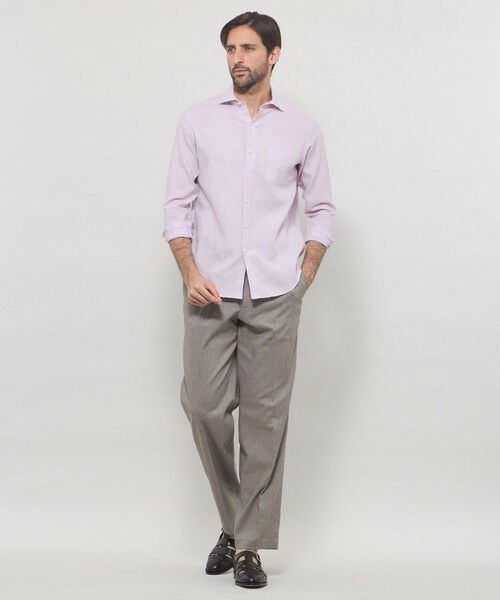 MACKINTOSH LONDON(MENS) / マッキントッシュ ロンドン メンズ シャツ・ブラウス | ストレッチリネンワイドカラーシャツ | 詳細4