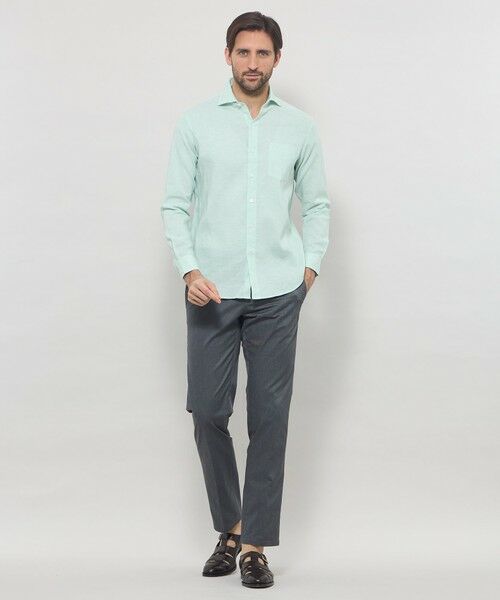 MACKINTOSH LONDON(MENS) / マッキントッシュ ロンドン メンズ シャツ・ブラウス | ストレッチリネンワイドカラーシャツ | 詳細5