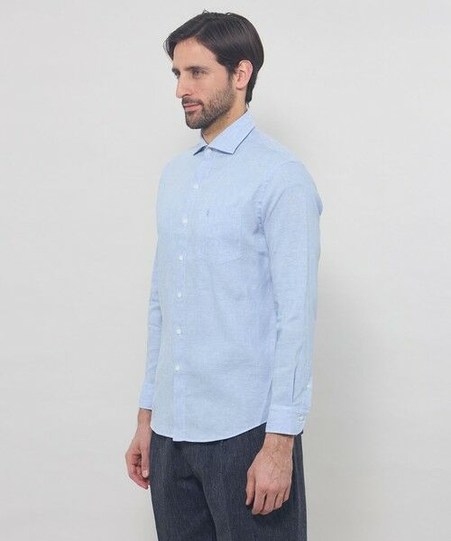 MACKINTOSH LONDON(MENS) / マッキントッシュ ロンドン メンズ シャツ・ブラウス | ストレッチリネンワイドカラーシャツ | 詳細7