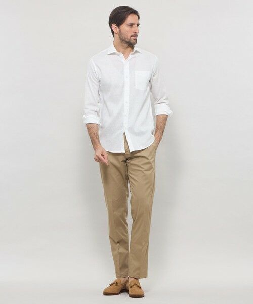 MACKINTOSH LONDON(MENS) / マッキントッシュ ロンドン メンズ シャツ・ブラウス | ストレッチリネンワイドカラーシャツ | 詳細1