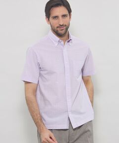 MACKINTOSH LONDON(MENS) / マッキントッシュ ロンドン 　メンズ シャツ・ブラウス | シアサッカー半袖ボタンダウンシャツ