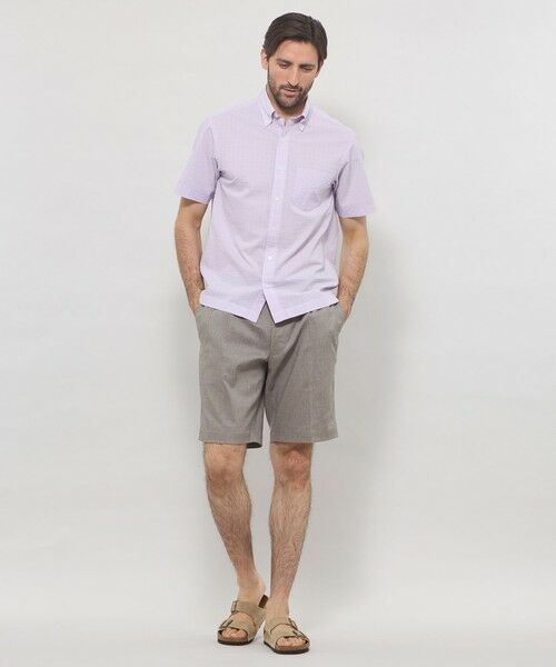 MACKINTOSH LONDON(MENS) / マッキントッシュ ロンドン 　メンズ シャツ・ブラウス | シアサッカー半袖ボタンダウンシャツ | 詳細3