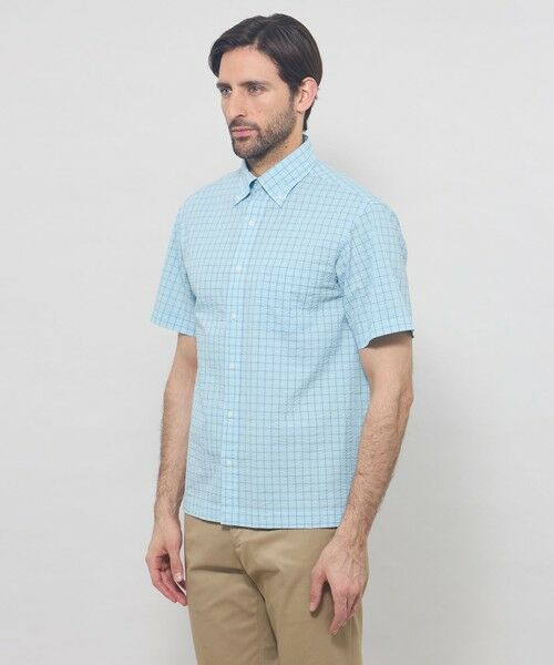 MACKINTOSH LONDON(MENS) / マッキントッシュ ロンドン 　メンズ シャツ・ブラウス | シアサッカー半袖ボタンダウンシャツ | 詳細5