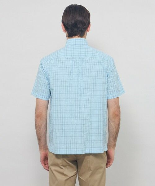 MACKINTOSH LONDON(MENS) / マッキントッシュ ロンドン 　メンズ シャツ・ブラウス | シアサッカー半袖ボタンダウンシャツ | 詳細6