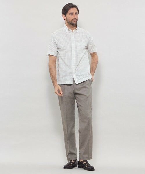 MACKINTOSH LONDON(MENS) / マッキントッシュ ロンドン 　メンズ シャツ・ブラウス | シアサッカー半袖ボタンダウンシャツ | 詳細1