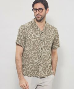 MACKINTOSH LONDON(MENS) / マッキントッシュ ロンドン 　メンズ シャツ・ブラウス | 【LEON掲載】ペイズリープリントオープンカラーシャツ