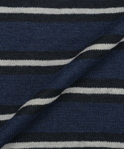 MACKINTOSH LONDON(MENS) / マッキントッシュ ロンドン 　メンズ ニット・セーター | 【LEON掲載】リネンボーダーニットTシャツ | 詳細8