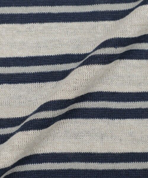 MACKINTOSH LONDON(MENS) / マッキントッシュ ロンドン 　メンズ ニット・セーター | 【LEON掲載】リネンボーダーニットTシャツ | 詳細10