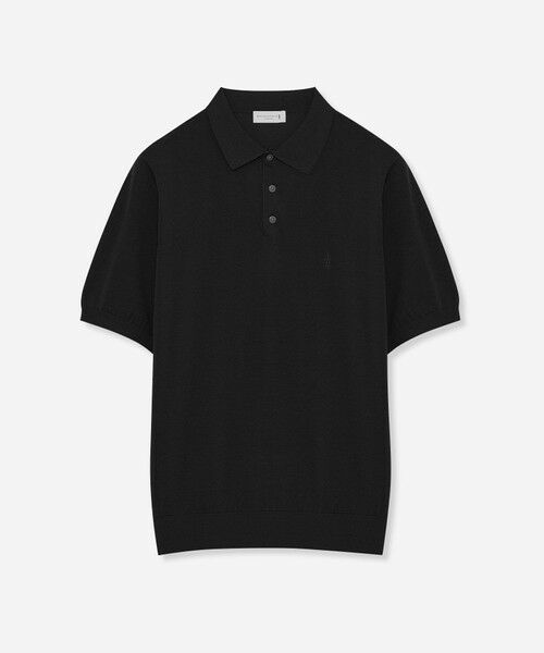 MACKINTOSH LONDON(MENS) / マッキントッシュ ロンドン メンズ ニット・セーター | シルクコットンドレスニットPOLO(ダークネイビー)