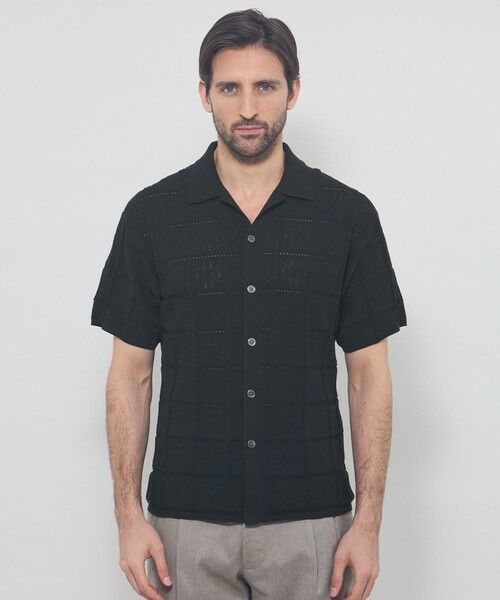 MACKINTOSH LONDON(MENS) / マッキントッシュ ロンドン 　メンズ ニット・セーター | オープンカラーアイレットニット | 詳細4