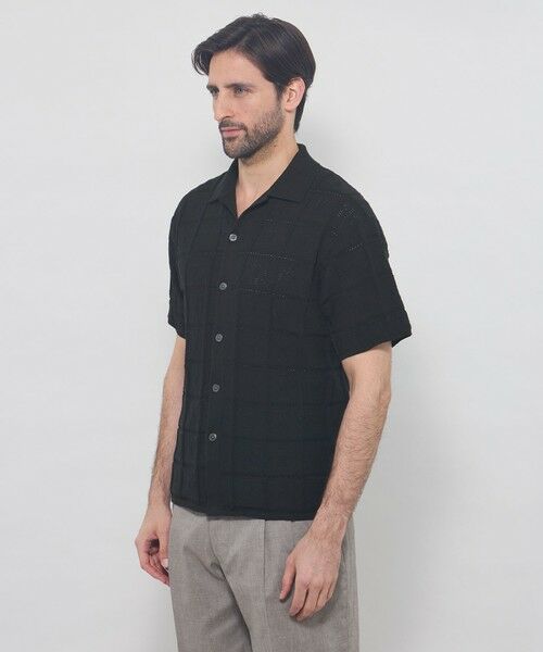 MACKINTOSH LONDON(MENS) / マッキントッシュ ロンドン 　メンズ ニット・セーター | オープンカラーアイレットニット | 詳細5