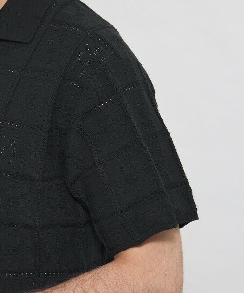 MACKINTOSH LONDON(MENS) / マッキントッシュ ロンドン 　メンズ ニット・セーター | オープンカラーアイレットニット | 詳細7