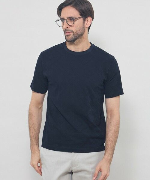 MACKINTOSH LONDON(MENS) / マッキントッシュ ロンドン メンズ カットソー | ジオメトリックリンクスTシャツ(ネイビー)
