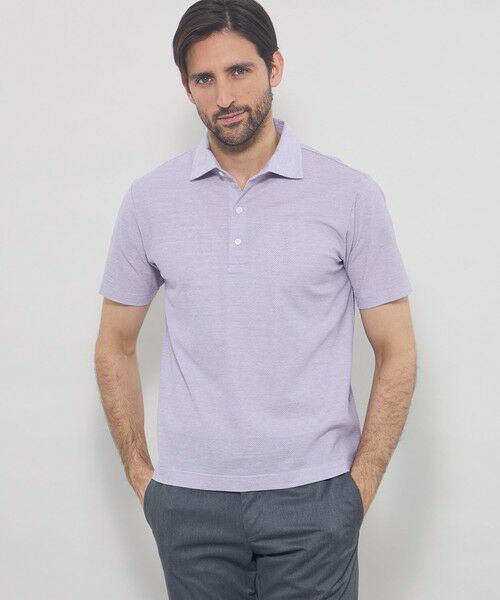 MACKINTOSH LONDON(MENS) / マッキントッシュ ロンドン メンズ カットソー | 【Brighton Polo】ブライトンポロシャツ(パープル4)