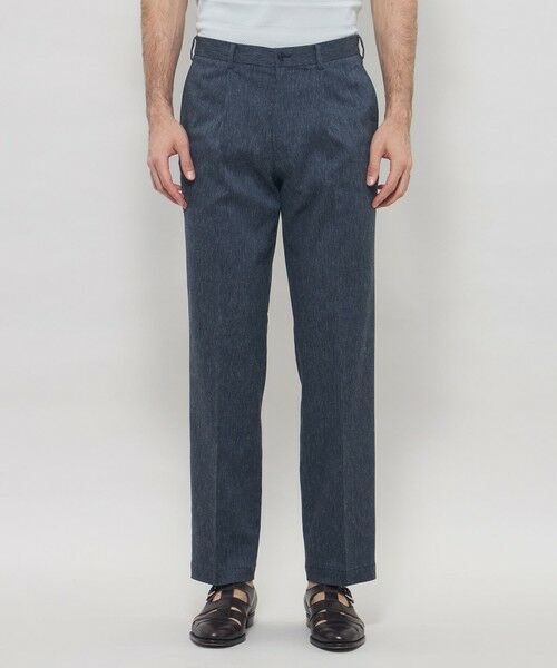 MACKINTOSH LONDON(MENS) / マッキントッシュ ロンドン 　メンズ その他パンツ | リネンストレッチ1プリーツトラウザーズ | 詳細3