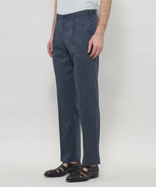 MACKINTOSH LONDON(MENS) / マッキントッシュ ロンドン 　メンズ その他パンツ | リネンストレッチ1プリーツトラウザーズ | 詳細4