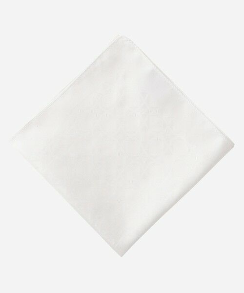 MACKINTOSH LONDON(MENS) / マッキントッシュ ロンドン 　メンズ ハンカチ | アンドリューポケットチーフ（ホワイト）