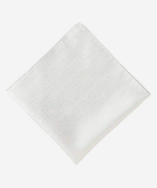 MACKINTOSH LONDON(MENS) / マッキントッシュ ロンドン 　メンズ ハンカチ | アンドリューポケットチーフ（シルバー）