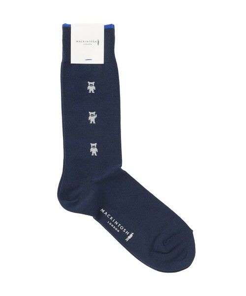 MACKINTOSH LONDON(MENS) / マッキントッシュ ロンドン 　メンズ その他インナー・ルームウェア | MLホーンドベアラインソックス（ネイビー）