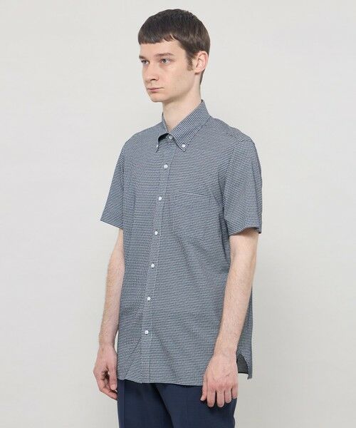 MACKINTOSH LONDON(MENS) / マッキントッシュ ロンドン 　メンズ シャツ・ブラウス | 【FLEX JERSEY】ギンガムサッカージャージー半袖釦ダウンシャツ | 詳細5