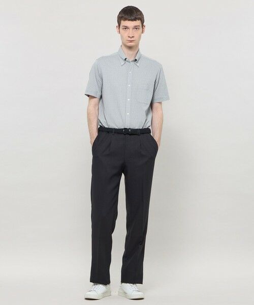 MACKINTOSH LONDON(MENS) / マッキントッシュ ロンドン 　メンズ シャツ・ブラウス | 【FLEX JERSEY】ギンガムサッカージャージー半袖釦ダウンシャツ | 詳細1