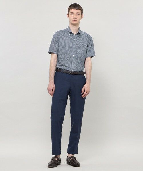MACKINTOSH LONDON(MENS) / マッキントッシュ ロンドン 　メンズ シャツ・ブラウス | 【FLEX JERSEY】ギンガムサッカージャージー半袖釦ダウンシャツ | 詳細2