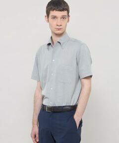 MACKINTOSH LONDON(MENS) / マッキントッシュ ロンドン 　メンズ シャツ・ブラウス | 【FLEX JERSEY】ハイツイストジャージー半袖ワンピースカラーシャツ