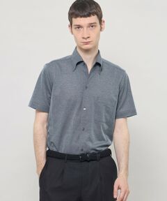 MACKINTOSH LONDON(MENS) / マッキントッシュ ロンドン 　メンズ シャツ・ブラウス | 【FLEX JERSEY】ハイツイストジャージー半袖ワンピースカラーシャツ