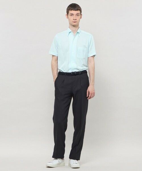 MACKINTOSH LONDON(MENS) / マッキントッシュ ロンドン 　メンズ シャツ・ブラウス | 【FLEX JERSEY】ハイツイストジャージー半袖ワンピースカラーシャツ | 詳細4