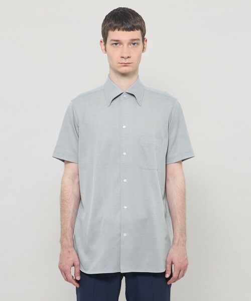 MACKINTOSH LONDON(MENS) / マッキントッシュ ロンドン 　メンズ シャツ・ブラウス | 【FLEX JERSEY】ハイツイストジャージー半袖ワンピースカラーシャツ | 詳細5