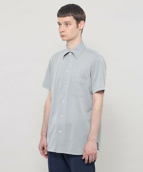 MACKINTOSH LONDON(MENS) / マッキントッシュ ロンドン 　メンズ シャツ・ブラウス | 【FLEX JERSEY】ハイツイストジャージー半袖ワンピースカラーシャツ | 詳細6