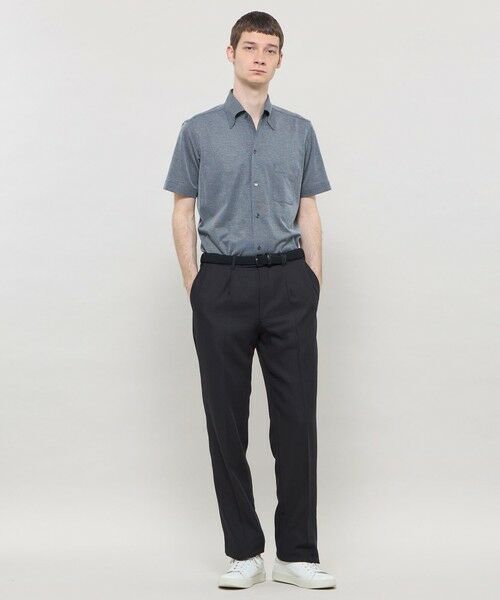 MACKINTOSH LONDON(MENS) / マッキントッシュ ロンドン 　メンズ シャツ・ブラウス | 【FLEX JERSEY】ハイツイストジャージー半袖ワンピースカラーシャツ | 詳細2