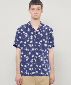 MACKINTOSH LONDON(MENS) / マッキントッシュ ロンドン 　メンズ シャツ・ブラウス | 【WEB・一部店舗限定】プラムツリープリント半袖オープンカラーシャツ