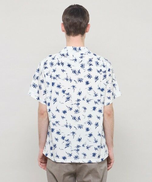MACKINTOSH LONDON(MENS) / マッキントッシュ ロンドン 　メンズ シャツ・ブラウス | 【WEB・一部店舗限定】プラムツリープリント半袖オープンカラーシャツ | 詳細5