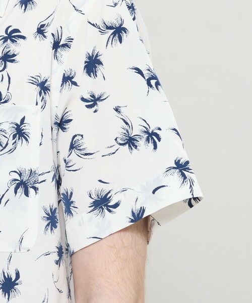 MACKINTOSH LONDON(MENS) / マッキントッシュ ロンドン 　メンズ シャツ・ブラウス | 【WEB・一部店舗限定】プラムツリープリント半袖オープンカラーシャツ | 詳細6