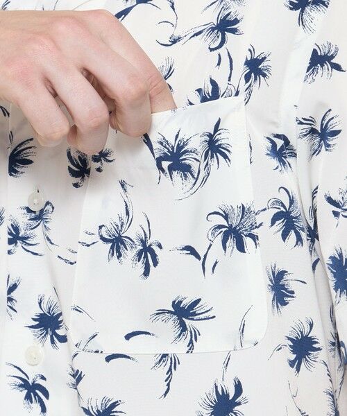 MACKINTOSH LONDON(MENS) / マッキントッシュ ロンドン 　メンズ シャツ・ブラウス | 【WEB・一部店舗限定】プラムツリープリント半袖オープンカラーシャツ | 詳細7